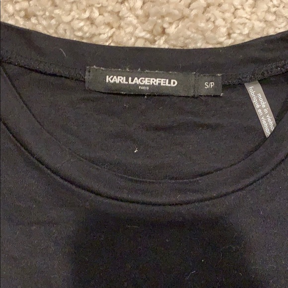 Karl Lagerfeld metallic logo tee - Picture 3 of 4
